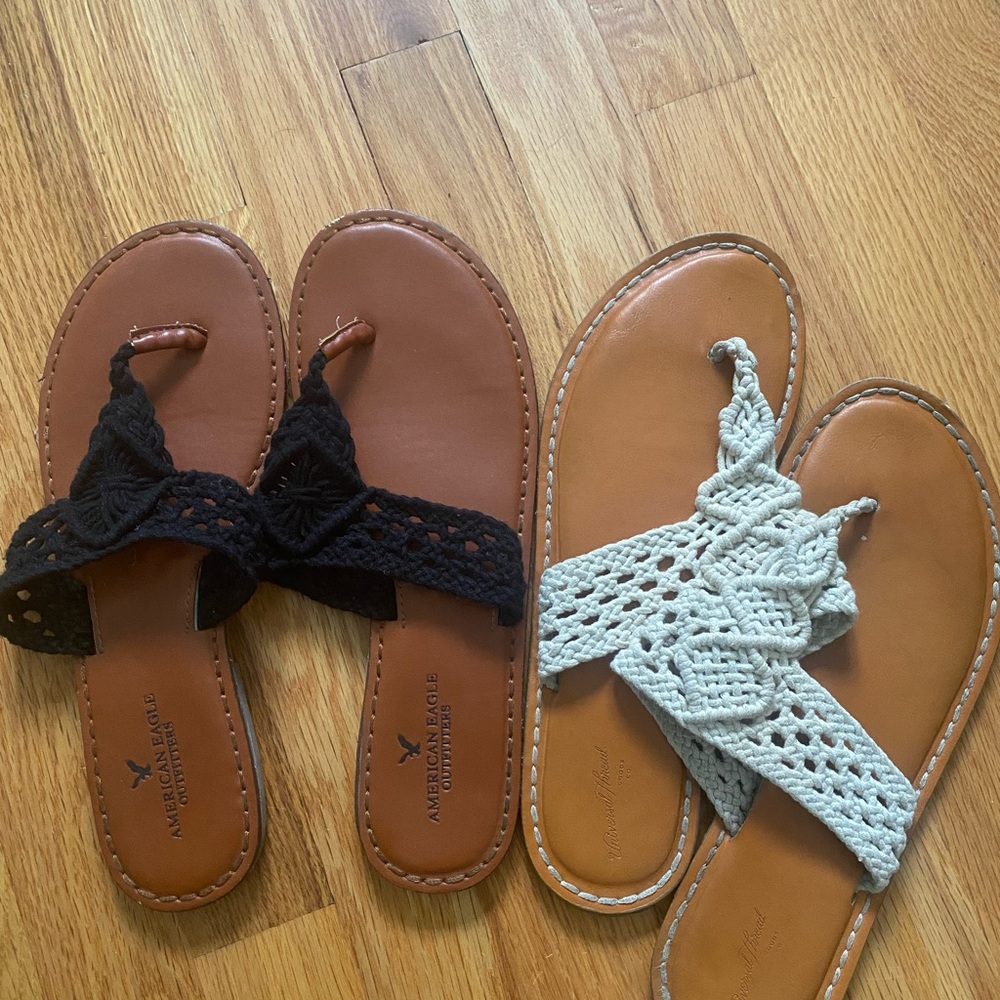 American Eagle Outfitters Crochet Sandals